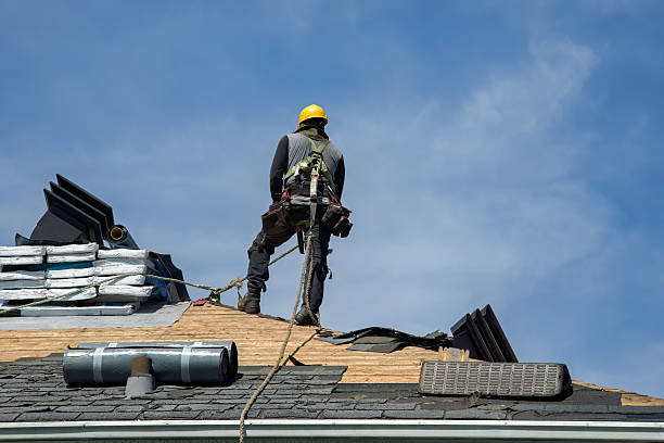 Professional Metal Roofing technician working in Holbrook, MA
